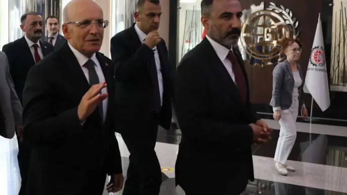 Bakan Simsek Gaziantepte Is Dunyasiyla Bulustu