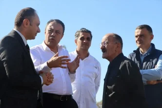 Beysehir Antalya Kara Yolunda Bolunmus Yol Calismalari Incelendi
