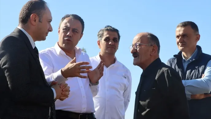 Beysehir Antalya Kara Yolunda Bolunmus Yol Calismalari Incelendi