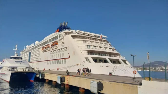 Bodruma Europa 2 Kruvaziyeriyle 481 Yolcu Geldi