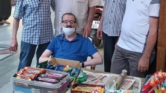 Bursada Engelli Seyyar Saticinin Parasi Calindi
