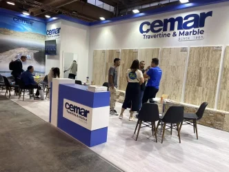 Cemar Traverten Mermer Verona Fuarinda Kulayi Temsil Etti