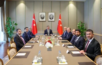 Cevdet Yilmaz ile Anar Aliyevin Isbirligi Toplantisi