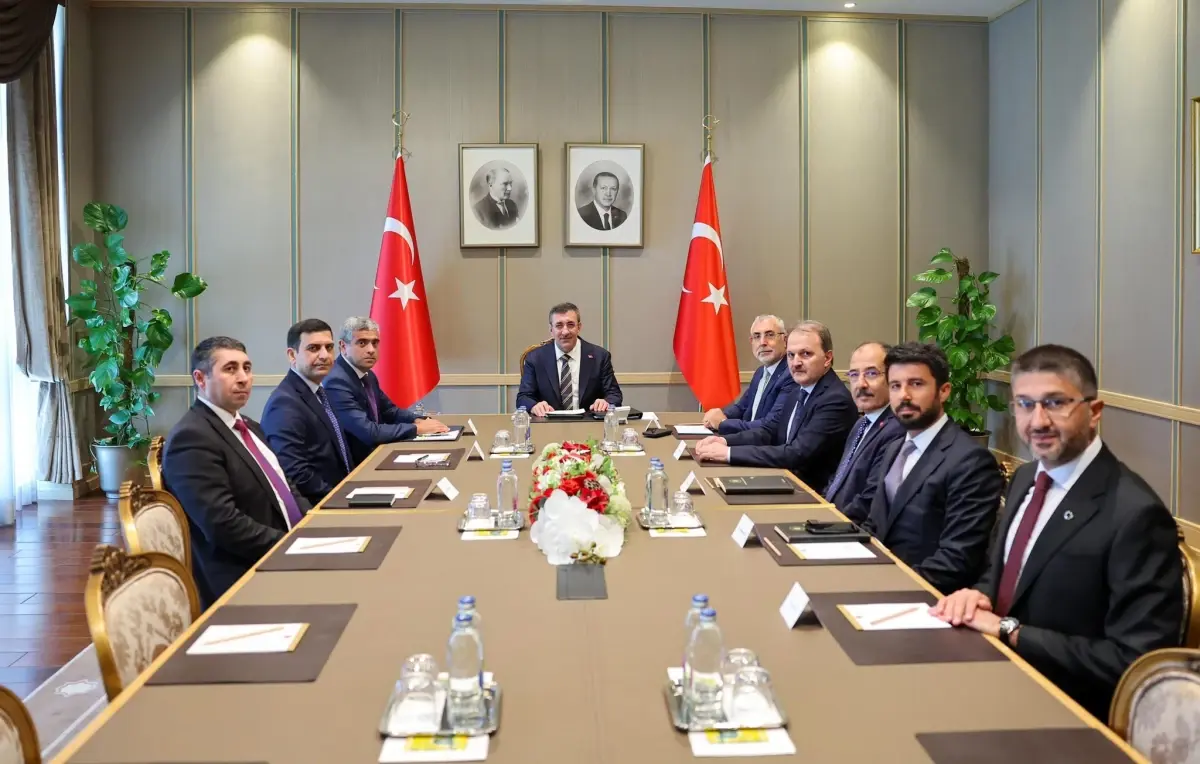 Cevdet Yilmaz ile Anar Aliyevin Isbirligi Toplantisi
