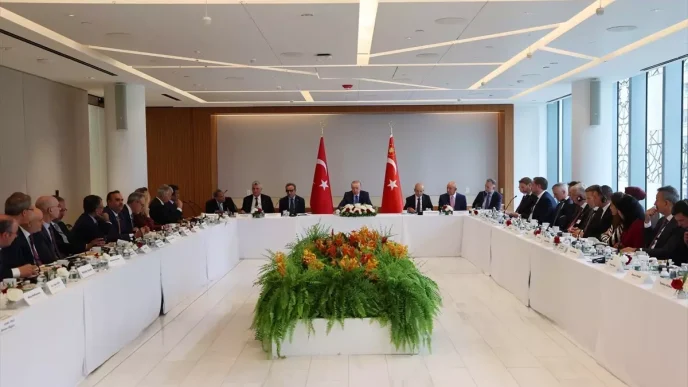 Cumhurbaskani Erdogan Turkiye ABD Is Konseyi Baskani Ulukaya ve ABDli ust