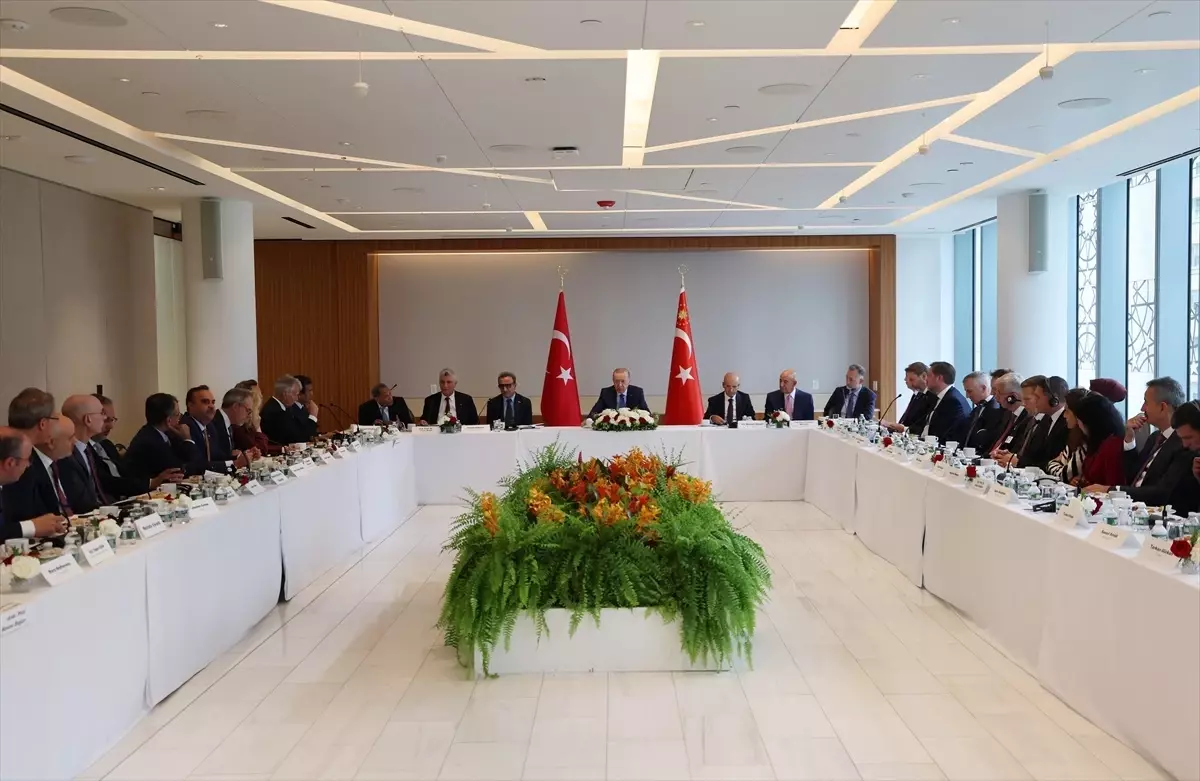 Cumhurbaskani Erdogan Turkiye ABD Is Konseyi Baskani Ulukaya ve ABDli ust