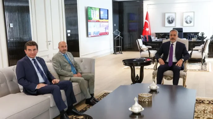 Disisleri Bakani Hakan Fidan OYAK Yonetim Kurulu Baskanini Kabul Etti