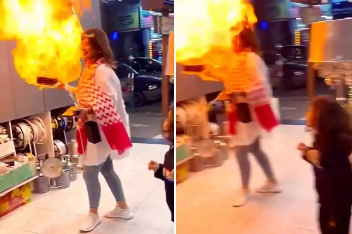 Dogum gunu kutlamasinda helyum faciasi Bir anda alev aldi