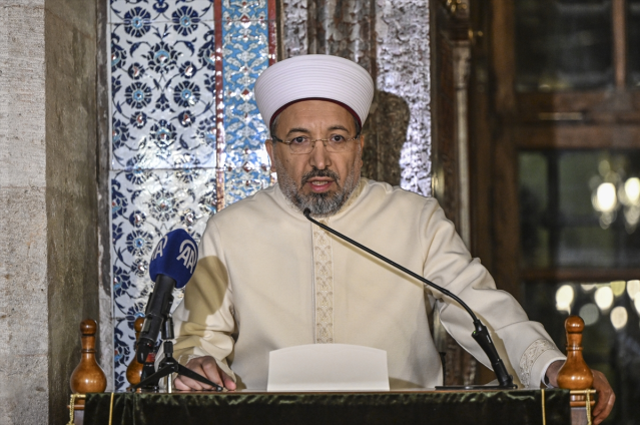 Eski Diyanet İşleri Başkanı Ali Erbaş'tan Cumhurbaşkanı Erdoğan'a veda ziyareti