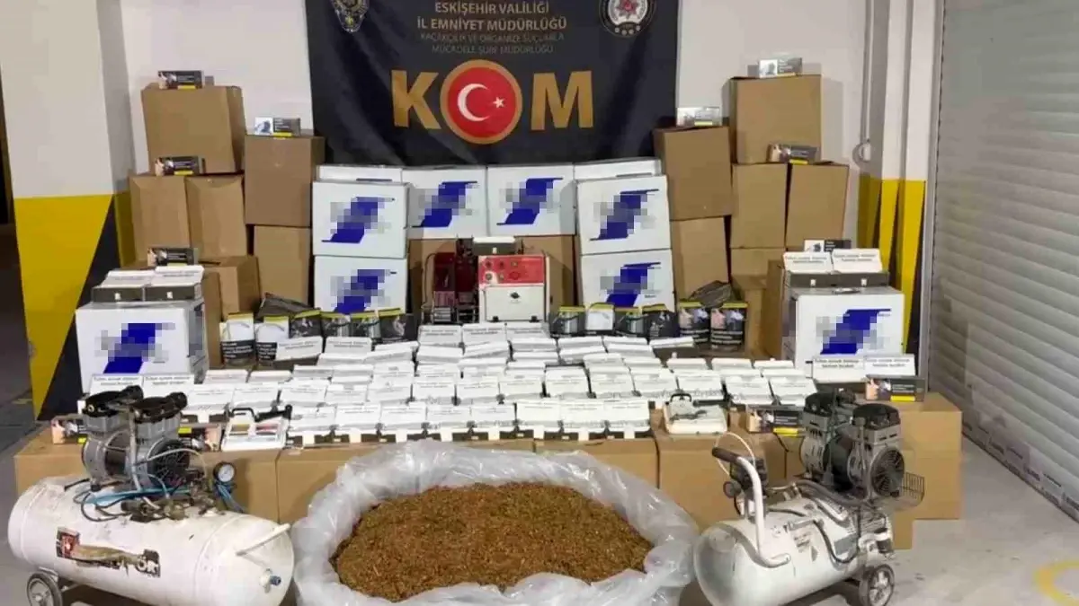 Eskisehirde 315 Kilogram Kacak Tutun Ele Gecirildi