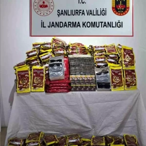 Eyyubiyede Kacakcilik Operasyonu 600 Paket Sigara ve 6 Kilogram Tutun