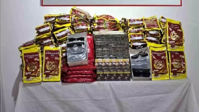 Eyyubiyede Kacakcilik Operasyonu 600 Paket Sigara ve 6 Kilogram Tutun