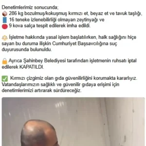 Gaziantepte Gida Denetiminde Sok Cikis Bozulmus Etler Kiymaya Karistirilmis