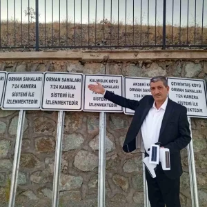 Gunbali Koyu Muhtari Orman Yanginlarina Karsi Guvenlik Kamerasi Taktirdi