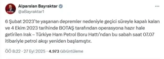 Irak Turkiye Ham Petrol Boru Hattinda Petrol Akisi Yeniden Basladi
