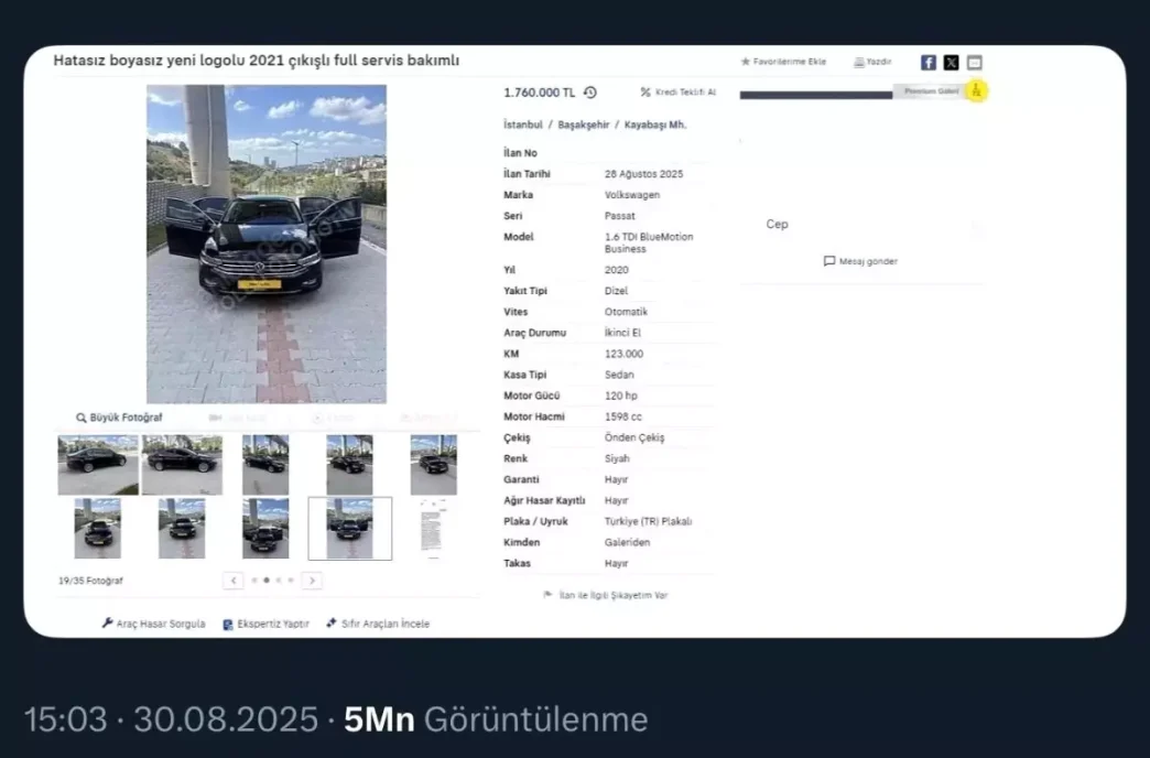 Istanbulda Galericiye Kilometre Dusurme Cezasi