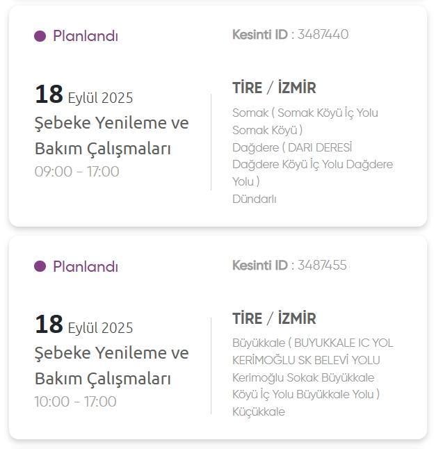 İzmir GEDİZ elektrik kesintisi! 18 Eylül İzmir'de elektrik kesintisi ne zaman bitecek, elektrikler ne zaman gelecek?