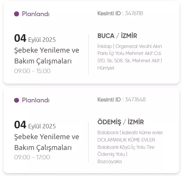İzmir GEDİZ elektrik kesintisi! 4 Eylül İzmir'de elektrik kesintisi ne zaman bitecek, elektrikler ne zaman gelecek?