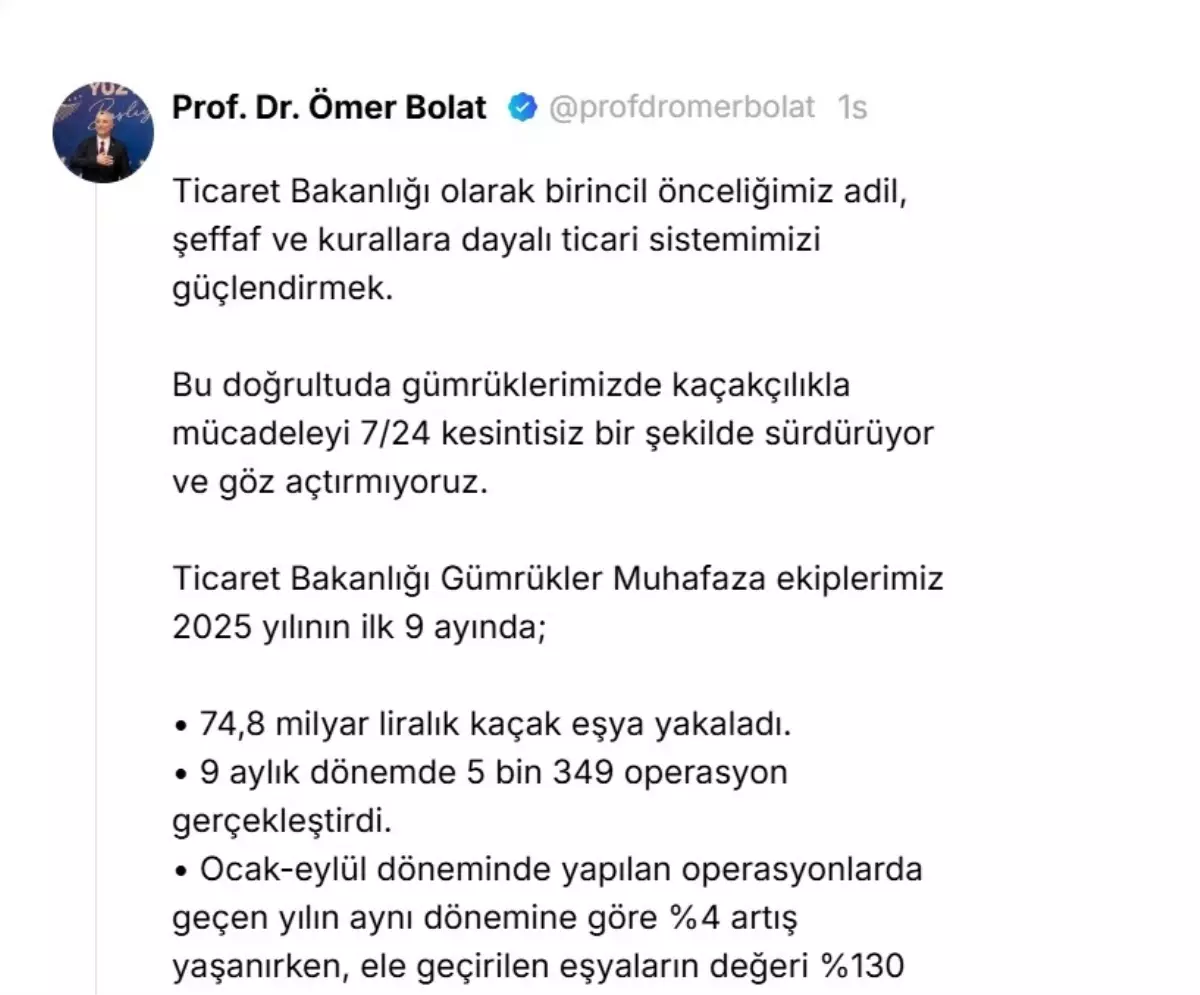 Kacak Esya Ele Gecirme Islemleri 748 Milyar Liraya Ulasti