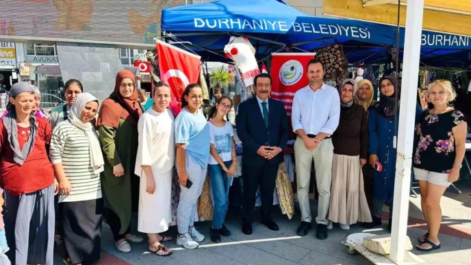 Kaymakam Atilla Kadin Emegi Pazarini Ziyaret Etti