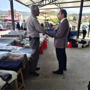 Kaymakam Ucar Yenipazar Halk Pazarini Ziyaret Etti
