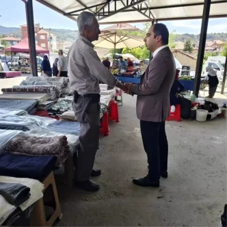 Kaymakam Ucar Yenipazar Halk Pazarini Ziyaret Etti