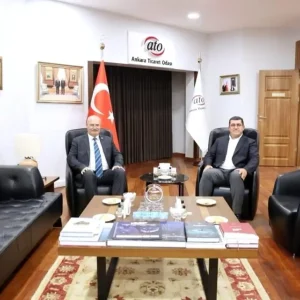 Kayserispor Baskani Nurettin Acikalin ATO Baskani Gursel Barani Ziyaret Etti