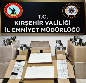 Kirsehirde Kacakcilik Operasyonu 144 Bin Tutun Doldurulmus Makaron Ele Gecirildi