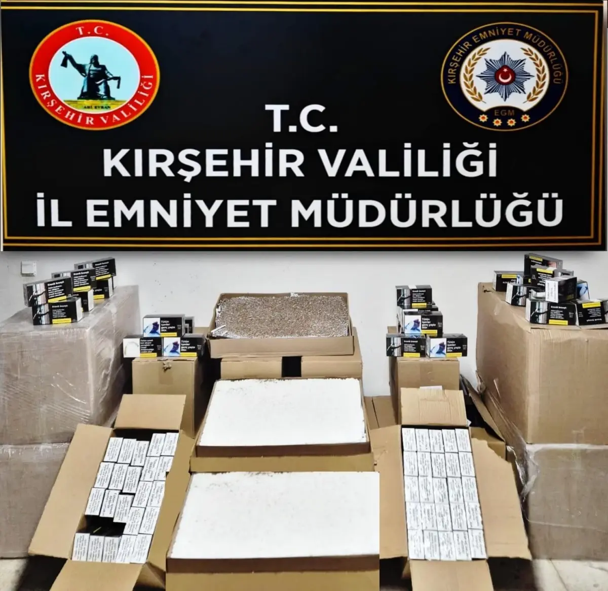 Kirsehirde Kacakcilik Operasyonu 144 Bin Tutun Doldurulmus Makaron Ele Gecirildi