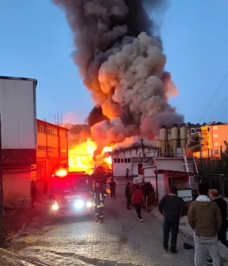 Konyadaki Silah Fabrikasinda Yangin Panigi