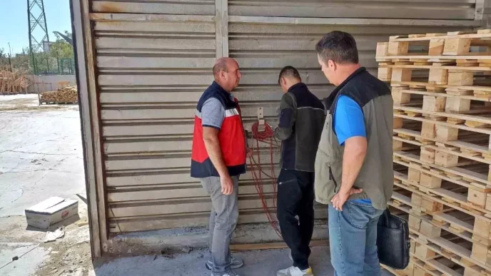 Kutahyada Ahsap Palet Uretim Isletmeleri Denetlendi