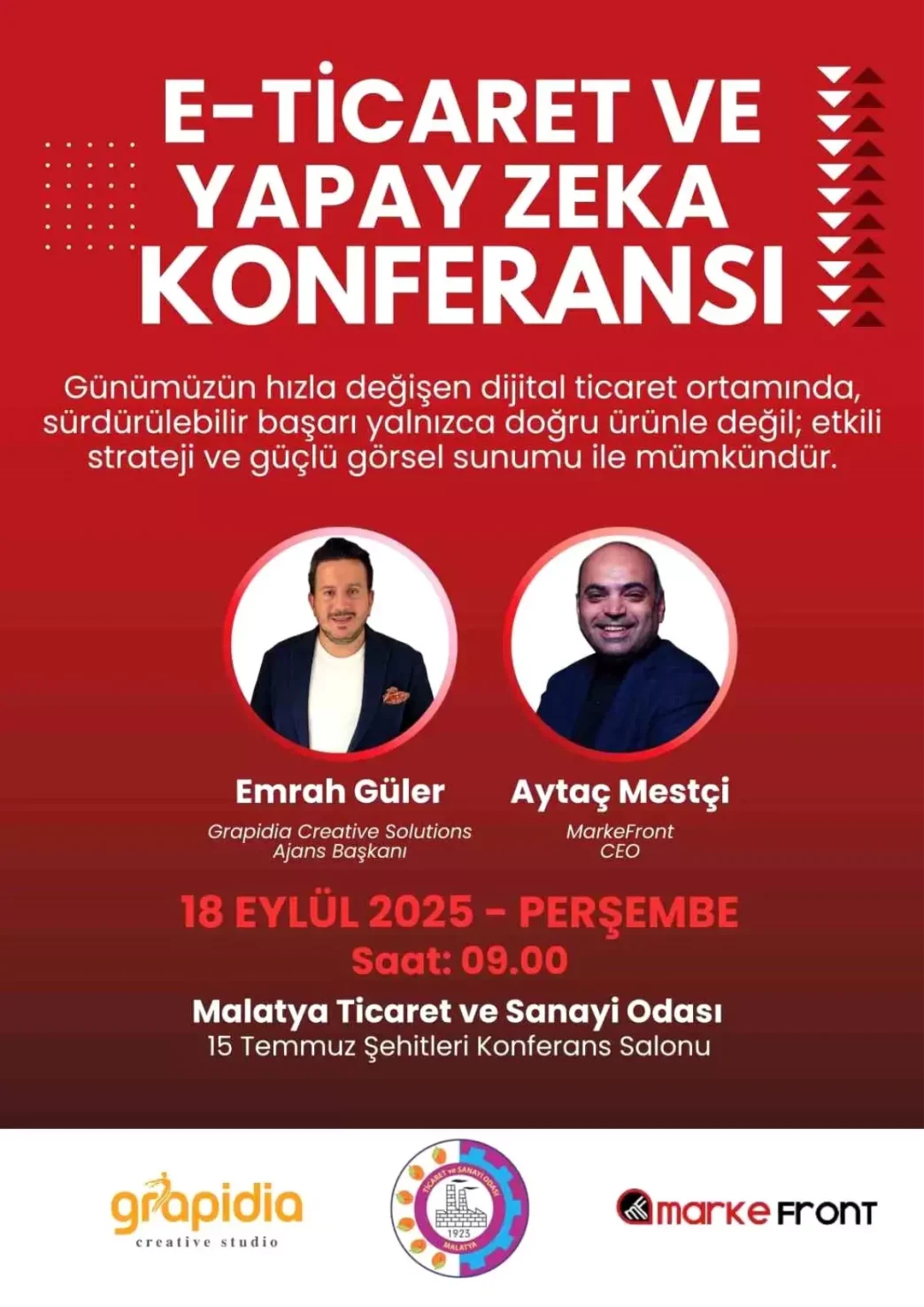 Malatyada E Ticaret ve Yapay Zeka Konferansi Duzenlenecek