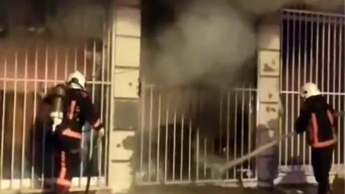 Malatyada Tekstil Atolyesinde Yangin Panige Neden Oldu