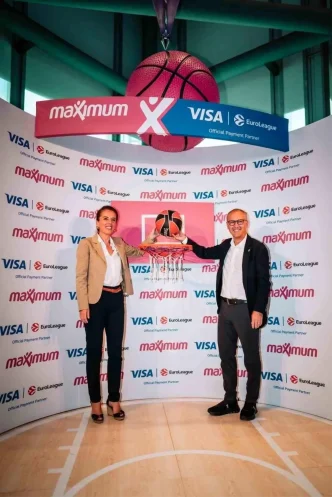 Maximum Kart EuroLeaguein Resmi Odeme Partneri Visa ile Is Birligi