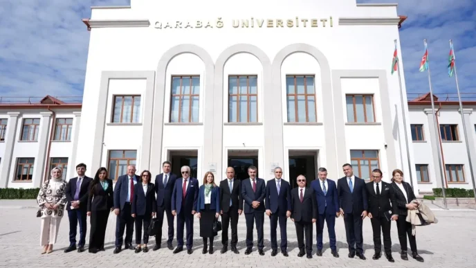 Milli Egitim Bakani Yusuf Tekin Karabag Universitesini Ziyaret Etti
