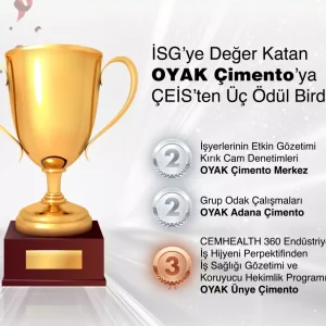 OYAK Cimento Is Sagligi ve Guvenligi Odullerinde Uc Kategoride Odul