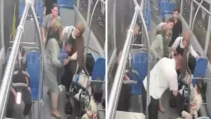 Otobuste korkutan anlar 3 yasindaki cocuk son anda hayata dondu