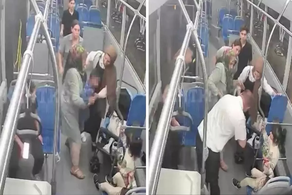 Otobuste korkutan anlar 3 yasindaki cocuk son anda hayata dondu