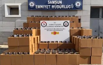 Samsunda 3 Milyon 780 Bin Kacak Makaron Ele Gecirildi