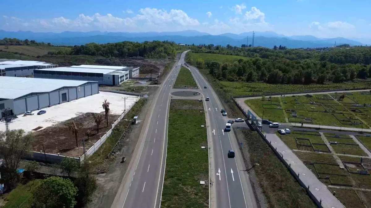 Samsunda Tek Seritli Yol Sonunda Cift Seride Cikiyor