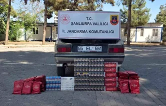 Sanliurfada Jandarma Kacak Tutun Operasyonu
