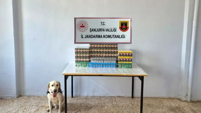 Sanliurfada Kacakcilik Operasyonu Binlerce Paket Sigara ve Cep Telefonu Yedek
