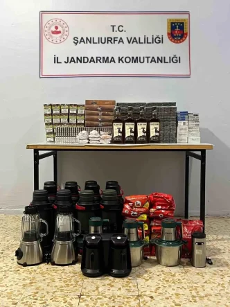 Sanliurfada Kacakcilik Operasyonu Cok Sayida Urun Ele Gecirildi