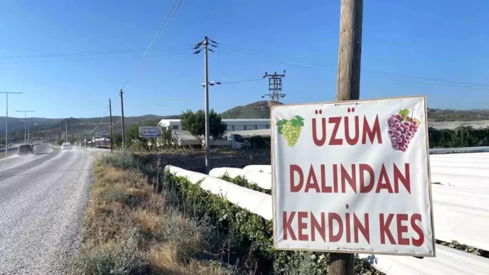 Sarigolde Dalindan Uzum Satisiyla Ekonomiye Katki