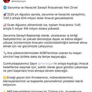 Savunma ve Havacilik Sanayi Ihracati Yuzde 973 Artti