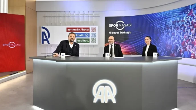 TBF Baskani Hidayet Turkoglu AA Spor Masasinin konugu oldu 2