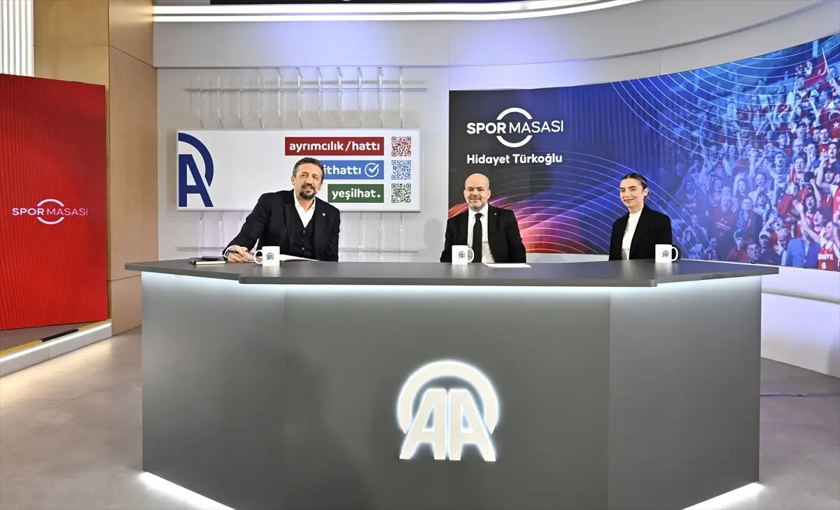 TBF Baskani Hidayet Turkoglu AA Spor Masasinin konugu oldu 2