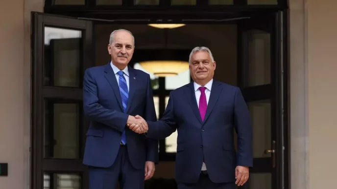 TBMM Baskani Numan Kurtulmus Macaristan Basbakani Viktor Orban ile Gorustu