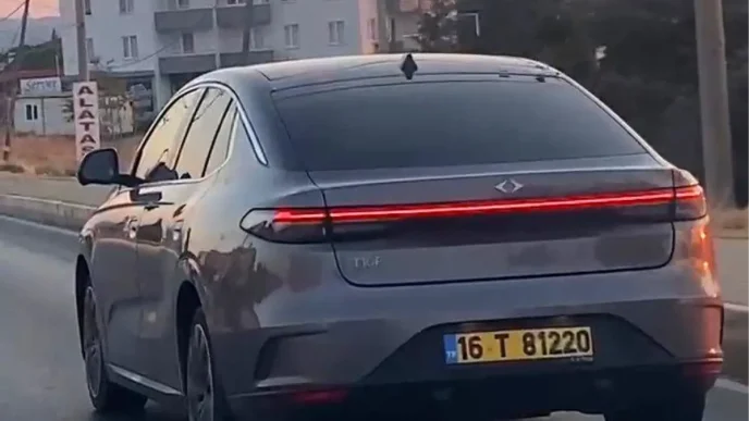 TOGGun Yeni Sedan Modeli T10F Ayvalikta Seyir Halindeyken Goruntulendi