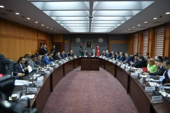 Ticaret Bakani Bolat Libya Ulastirma Bakani Sehubi ile gorustu Aciklamasi